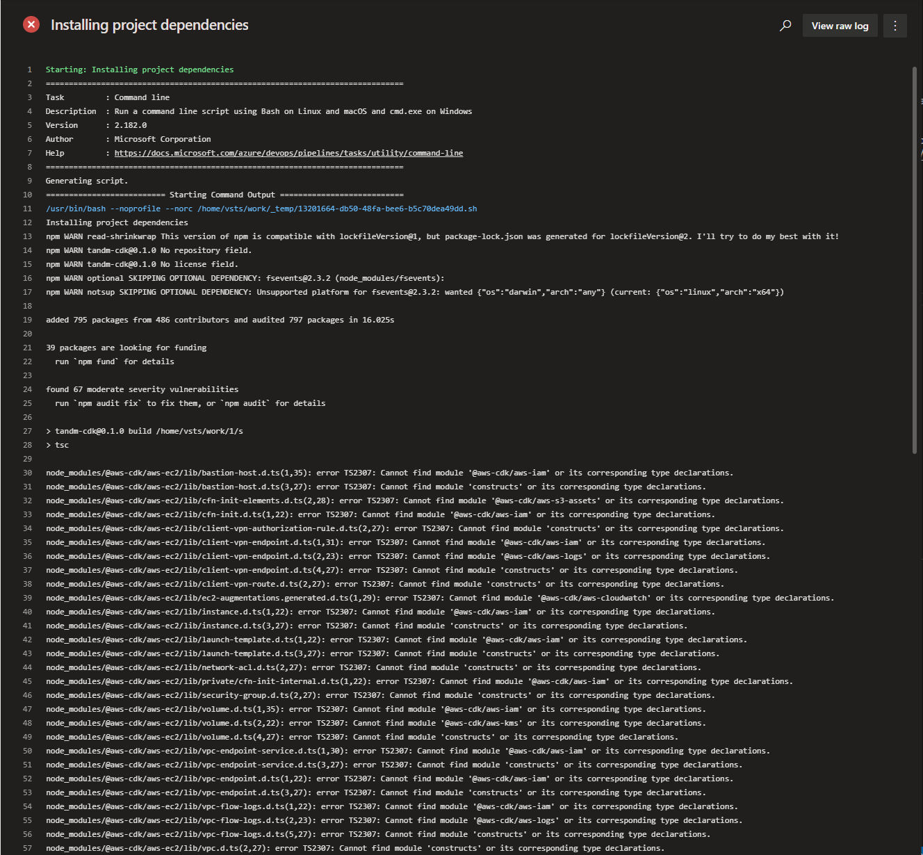 fisrt error
